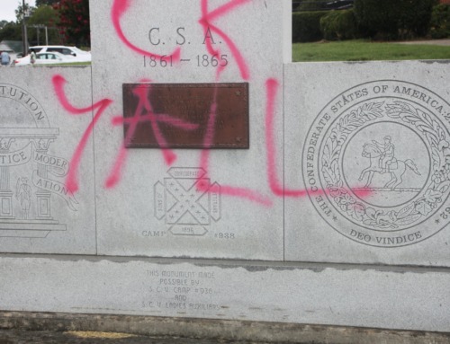 Chatsworth man charged with defacing Confederate veterans monument